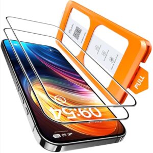 TOCOL 2 Pack for iPhone 16 Plus/iPhone 15 Plus Screen Protector 6.7-Inch [Instant Installation]