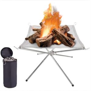 LUKVCIY Portable Fire Pit for Camping