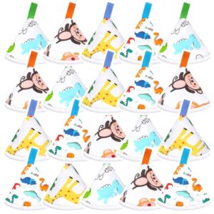 20 Pcs Baby Boy Waterproof Reusable Portable Pee Cover Diaper Pee Shields Newborn Birthday Gift (Dinosaur)
