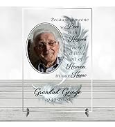 Personalised In Heaven Photo Plaque - Cherish Memories with this Thoughtful In Memory of Loved On...