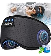 Musicozy Sleep Mask Headphones,Upgraded Bluetooth V5.3 Sleep Headphones with Adjustable Headphone...