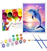 AGYOYGA Painting by Numbers Children from 5 6 7 8 9 10 Years Boys, DIY Gift Craft Set - Paint by ...