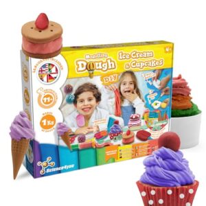 Science4you 1KG Play Dough for Kids – Make Your Own Scented Ice Cream & Cupcakes of Plasticine