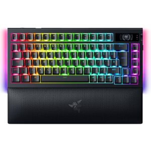 Razer BlackWidow V4 Pro 75% - Wireless Hot-Swappable Gaming-Keyboard - OLED display (command dial
