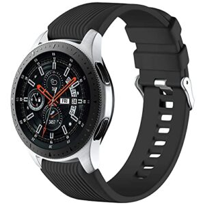 Mastten 22mm Silicone Strap Compatible With Samsung Galaxy Watch 46mm /Galaxy Watch 3 45mm /Gear S3 Frontier/Classic