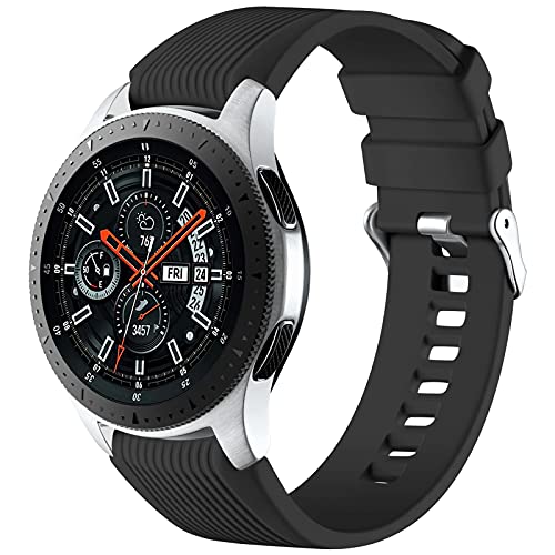 Mastten 22mm Silicone Strap Compatible With Samsung Galaxy Watch 46mm /Galaxy Watch 3 45mm /Gear S3 Frontier/Classic