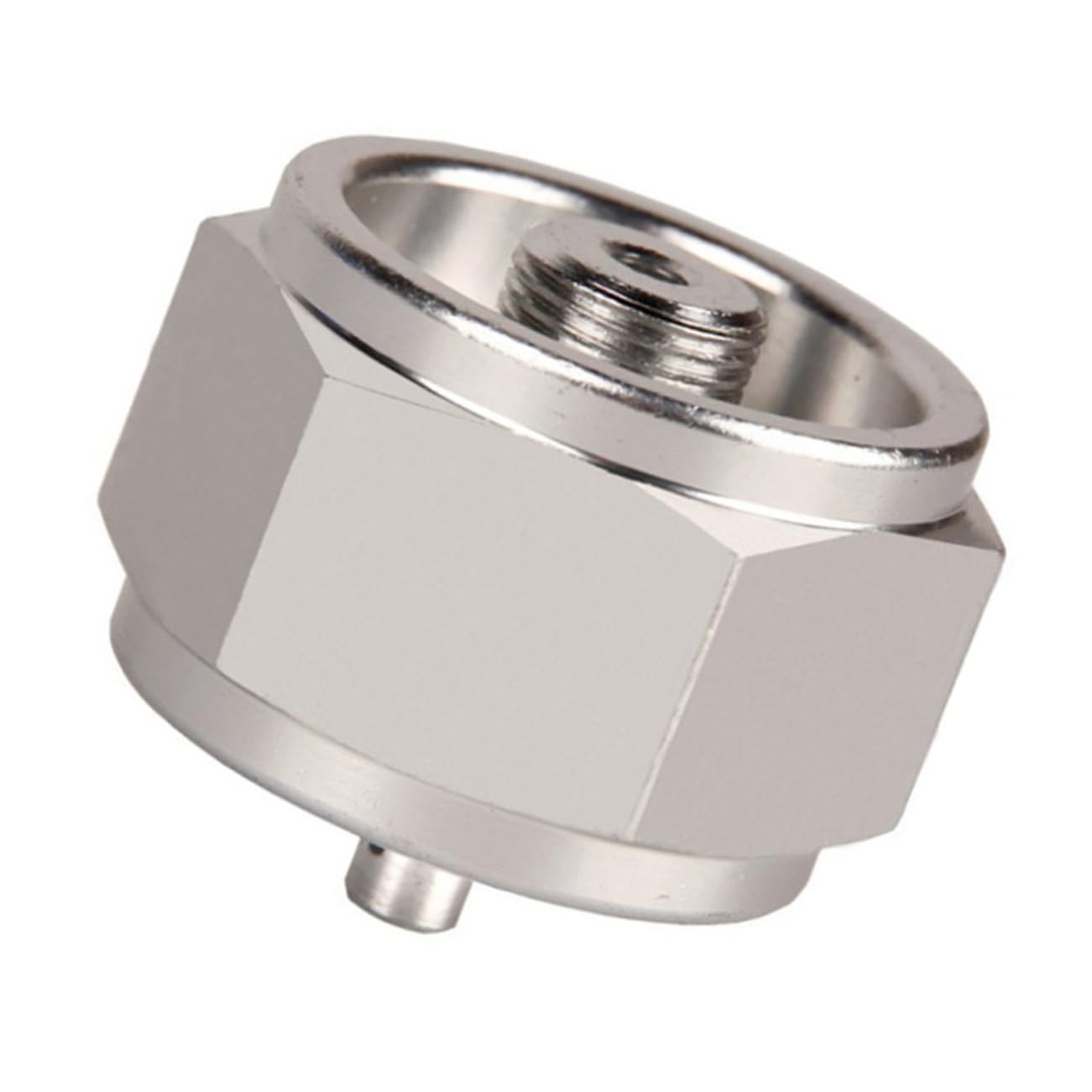 DIKACA 1 Set Gas Tank Conversion Head Aluminum Adapter for Portable Camping Stove Gas Connector for Outdoor Cooking and BBQ Use Compatible with Various Gas Tanks