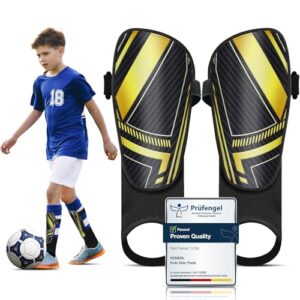 Kids Shin Pads - High Strength Polypropylene Shin Pads Boys for Ages 2 to 15