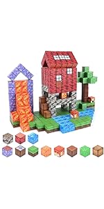 64Pcs Magnetic Blocks, Building Toys for Boys Girls 4-6 6-8 8-12, Early Education Sensory STEM To...
