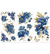 Peacoblue Rub on Transfers for Crafts 3Pcs Winter Penguins and Snowflakes 15cmx30cm, UV DTF Water...