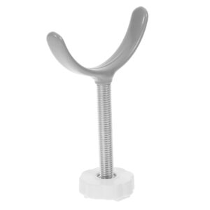 Garneck Gate Extension Adaptors Spindle Stair Gates - U Shaped Accessories for Round Banister Safety Gates - Ideal for and Pet Safety 1 PC Silve