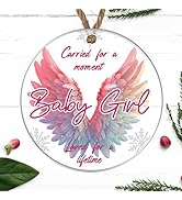 Personalised Baby Boy Memorial Bauble - 'Carried for a Moment, Loved for a Lifetime' Angel Wings ...