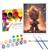 AGYOYGA Painting by Numbers Cat from 6 7 8 9 Years Girls DIY Gift with Frame Craft Set - Pai...