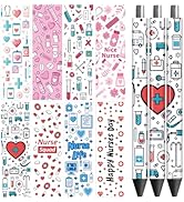 Peacoblue UV DTF Pen Wraps Transfer Sticker Pink Aesthetics - 48pcs Waterproof HD Print UV DTF Pe...