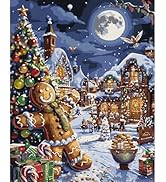 WEMEON Christmas Paint by Numbers for Adults Beginners-Christmas Adults Paint by Numbers Kits, Ch...