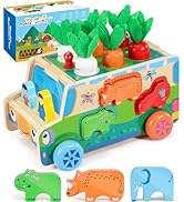 COOLJOYA Magnetic Fishing Game | Wooden Montessori Toys for 2 3 4 Year Old Girls Boys | Threading...