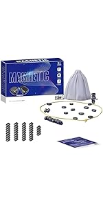 Magnetic Chess Game, Logic Training Board Game 36* Magnet, Magnetic Stones Game Magnetic Pebbles ...