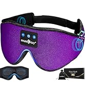 Bluetooth Sleep Mask,Upgraded Musicozy 3D Sleep Headphones Eye Mask with Headphones for Men & Wom...