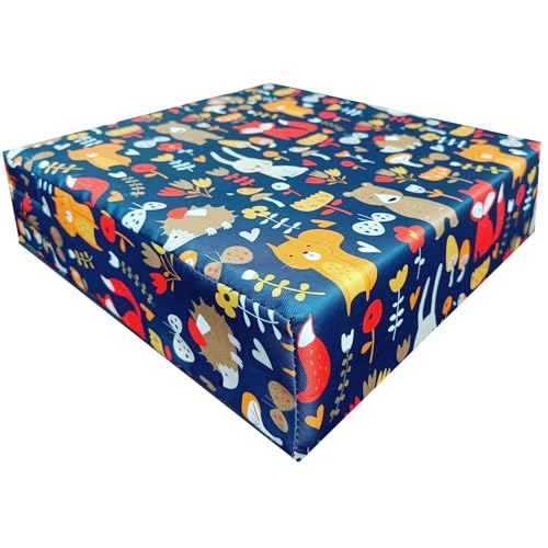 Toddler Booster Seat Cushion with Adjustable Straps and Washable Removable Cover Portable Dining Chair Pad for Kids and Baby - Travel-Friendly Seat Pads for Table Height Increasing [Forest]