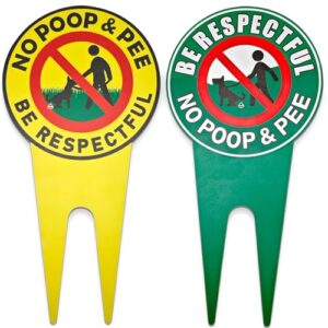 No Pooping Dog Signs For Yard