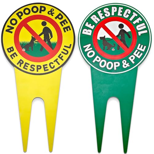 No Pooping Dog Signs For Yard