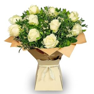 White Rose Flower Bouquet