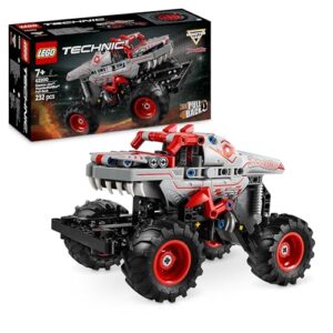 LEGO Technic Monster Jam ThunderROARus Pull-Back Truck Toy - Vehicle Building Set for 7+ Year Old Boys & Girls Who Love Creative Play - Gift Idea 422