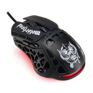Subsonic Motorhead Wired Gaming Mouse 7200 Dpi Optical Sensor Gaming Mouse Ergonomic Shape 7 Programmable Buttons Officially Licensed Gif