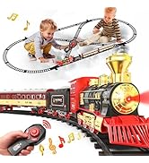 Hot Bee Christmas Train Set for Under Tree, Rechargeable Alloy Train Set, Christmas Tree Train Se...