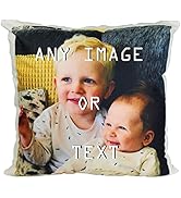 Hippowarehouse Personalised Cushion Any Text Any Image Photo VARIOUS OPTIONS AVAILABLE Personalis...
