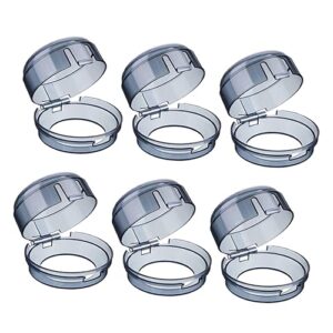 MERRYHAPY 6pcs Safety Knob Covers for Kitchen Gas Cookers | Durable Switch Guards & Hob Protectors | Childproof Prevent Accidental Ignition | Easy to Install