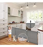 suihuooo Retractable Stair Gate for Baby and Dog, Mesh Baby Gate Extends up to 180cm Wide, 86cm T...