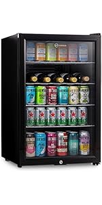 Subcold Super115 LED - Under-Counter Fridge | 115L Beer, Wine & Drinks Fridge | LED Light + Lock ...