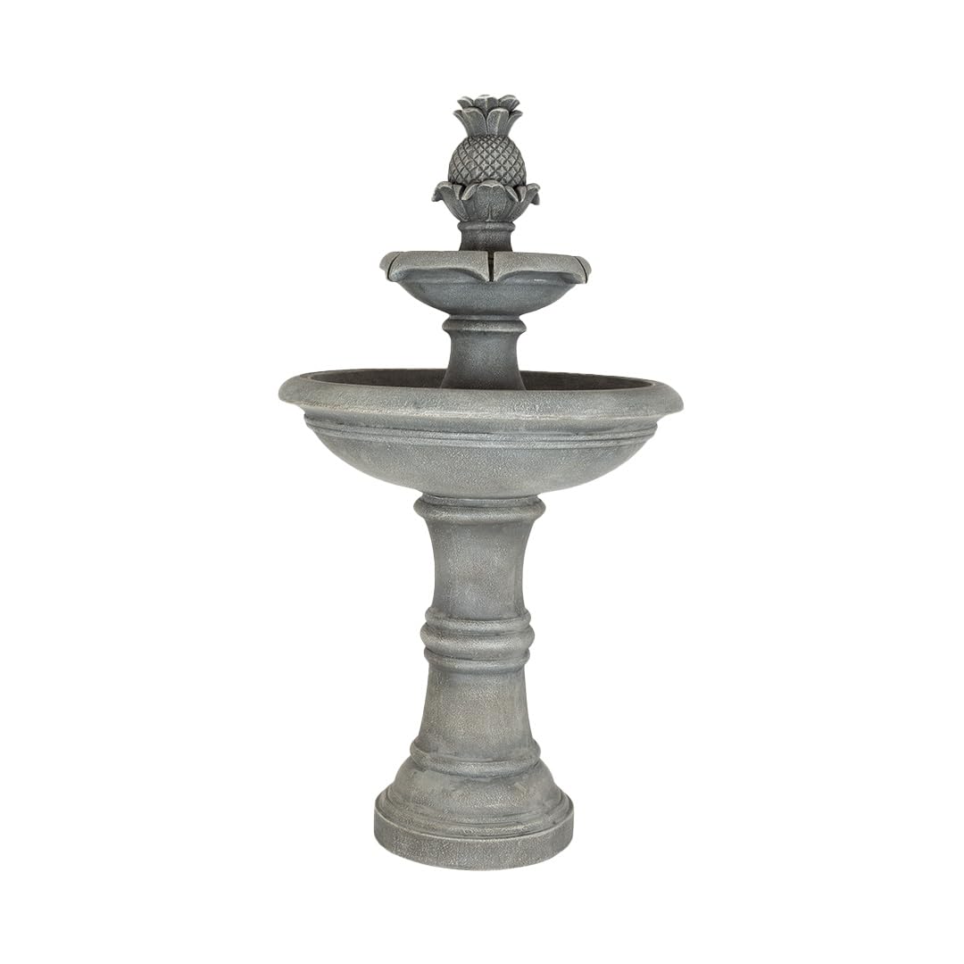 Easy Fountain Angelica Tiered Fountain Day & Night Solar Battery Water Feature