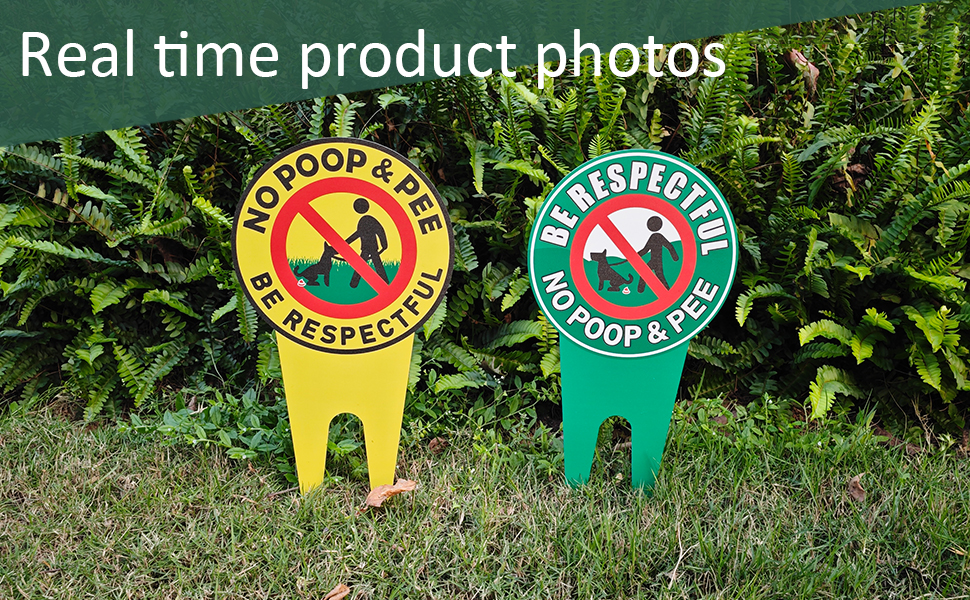 No Pooping Dog Signs