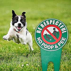 No Pooping Dog Signs