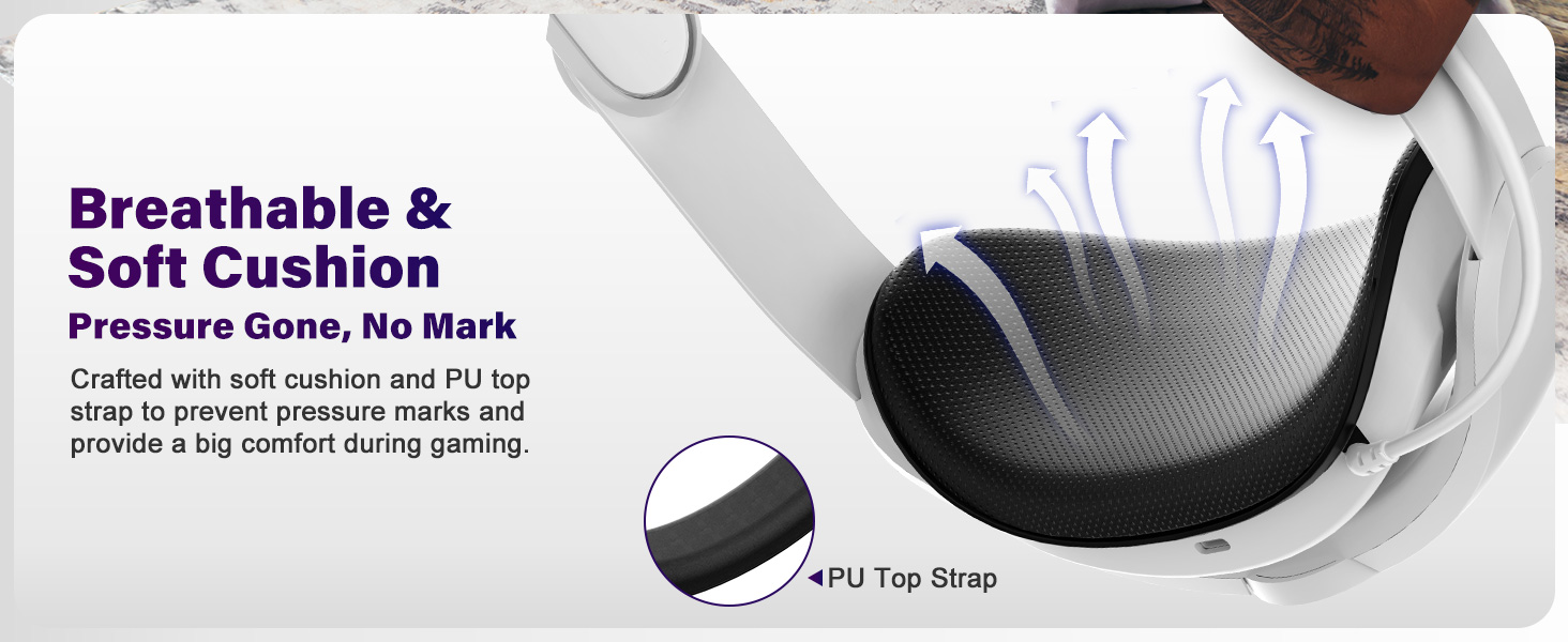 Quest 3 Head Strap with 6000mAh Battery