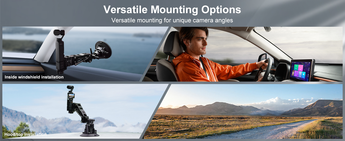 shock absorber arm suction mount