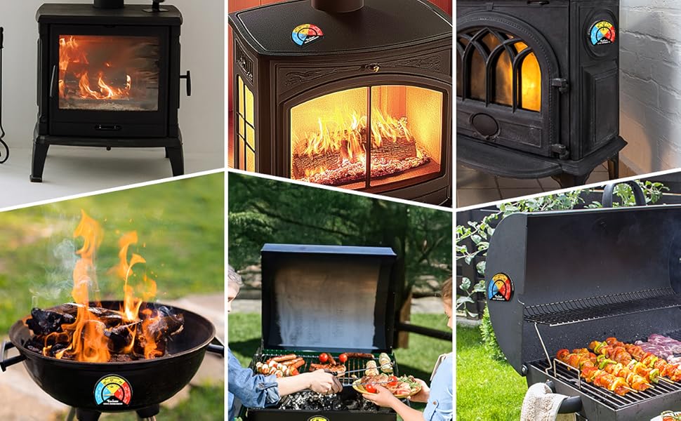 log burner thermometer