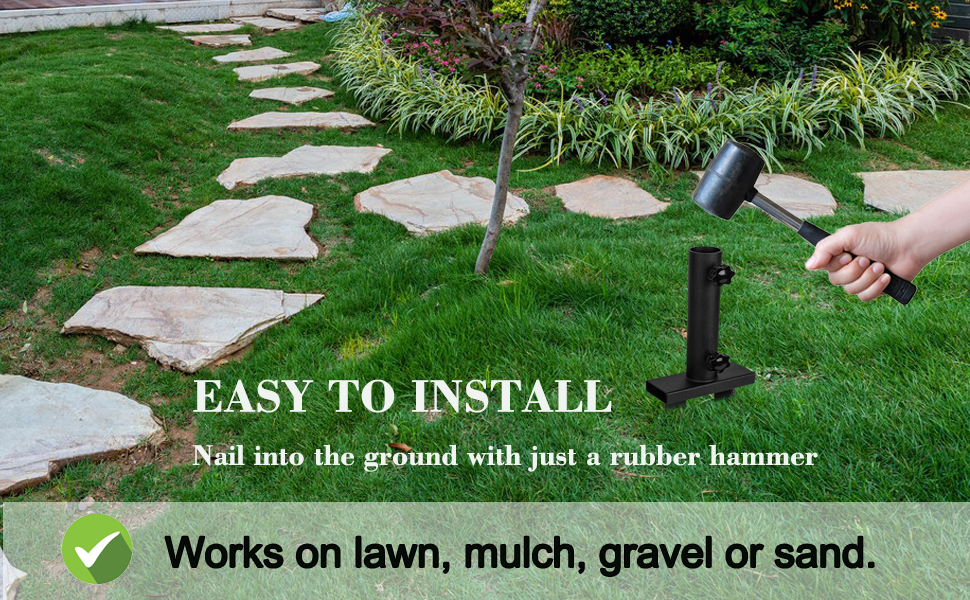 Flag Pole Ground Stake