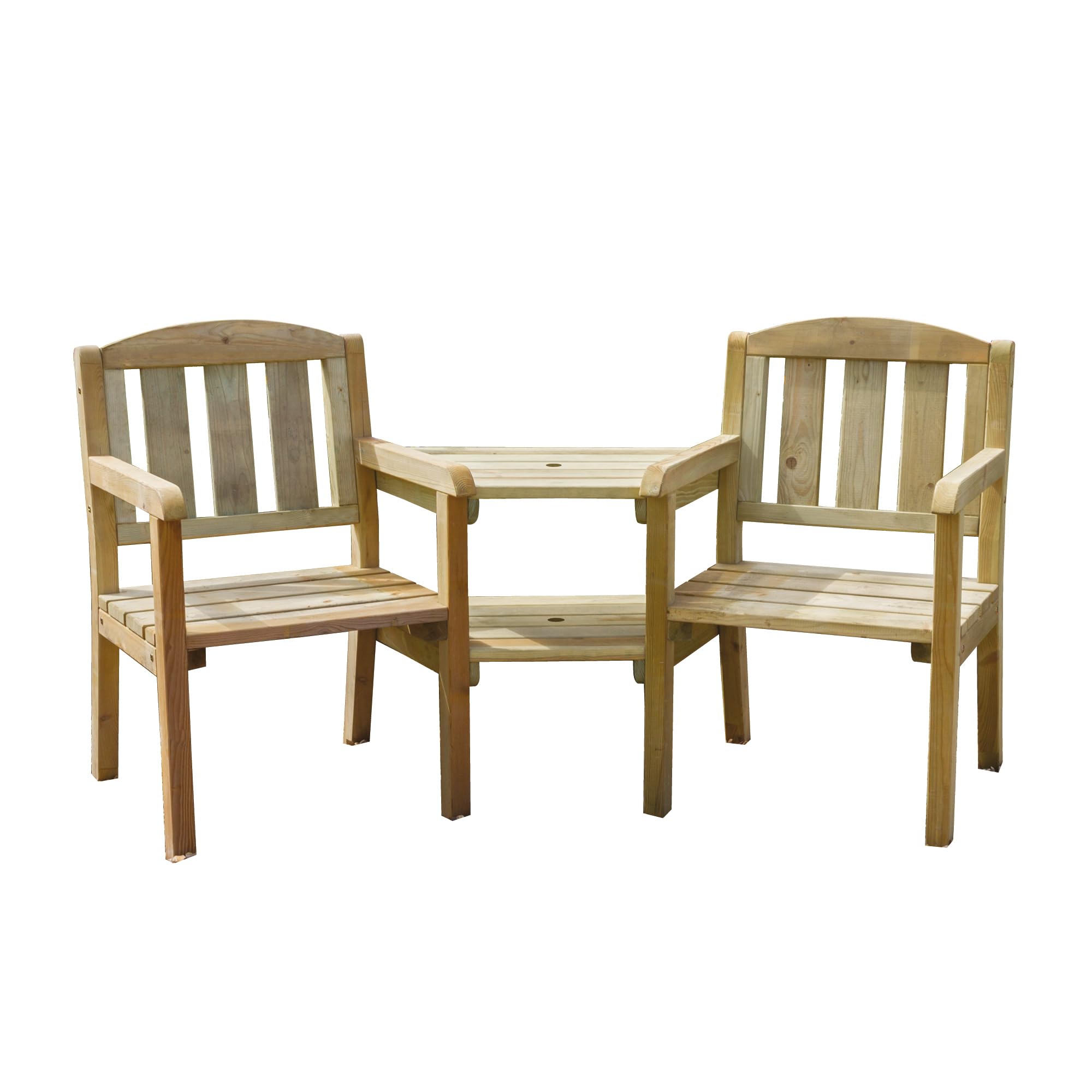 ZEST Caroline Companion Seat – Durable Wooden Garden Bench for Two