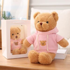 COLORS Teddy Bear Plush- cuddly soft toys - 30cm brown bear - Cute Stuffed animal - Lovely Gift for Kids