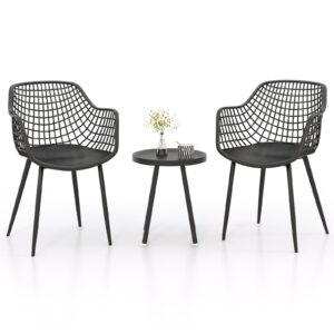 COSTWAY 3 Piece Patio Bistro Set
