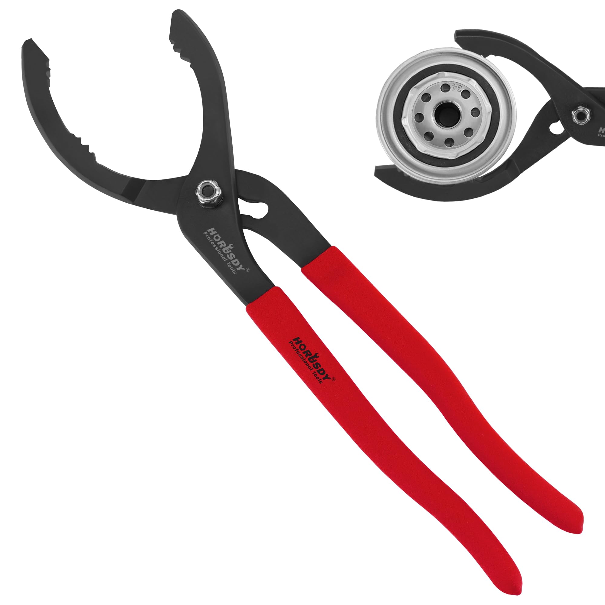 HORUSDY 12" Adjustable Oil Filter Pliers
