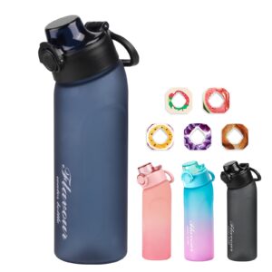 Wunihado 5 Flavour Pods Air Water Bottle 720 ml with BPA Free Tritan material 0 sugar to change flavour Vegan friendly for outdoor sports (Blue)