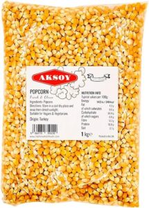 AKSOY Popping Corn Kernels - 1KG | Popcorn Seeds for Stovetop
