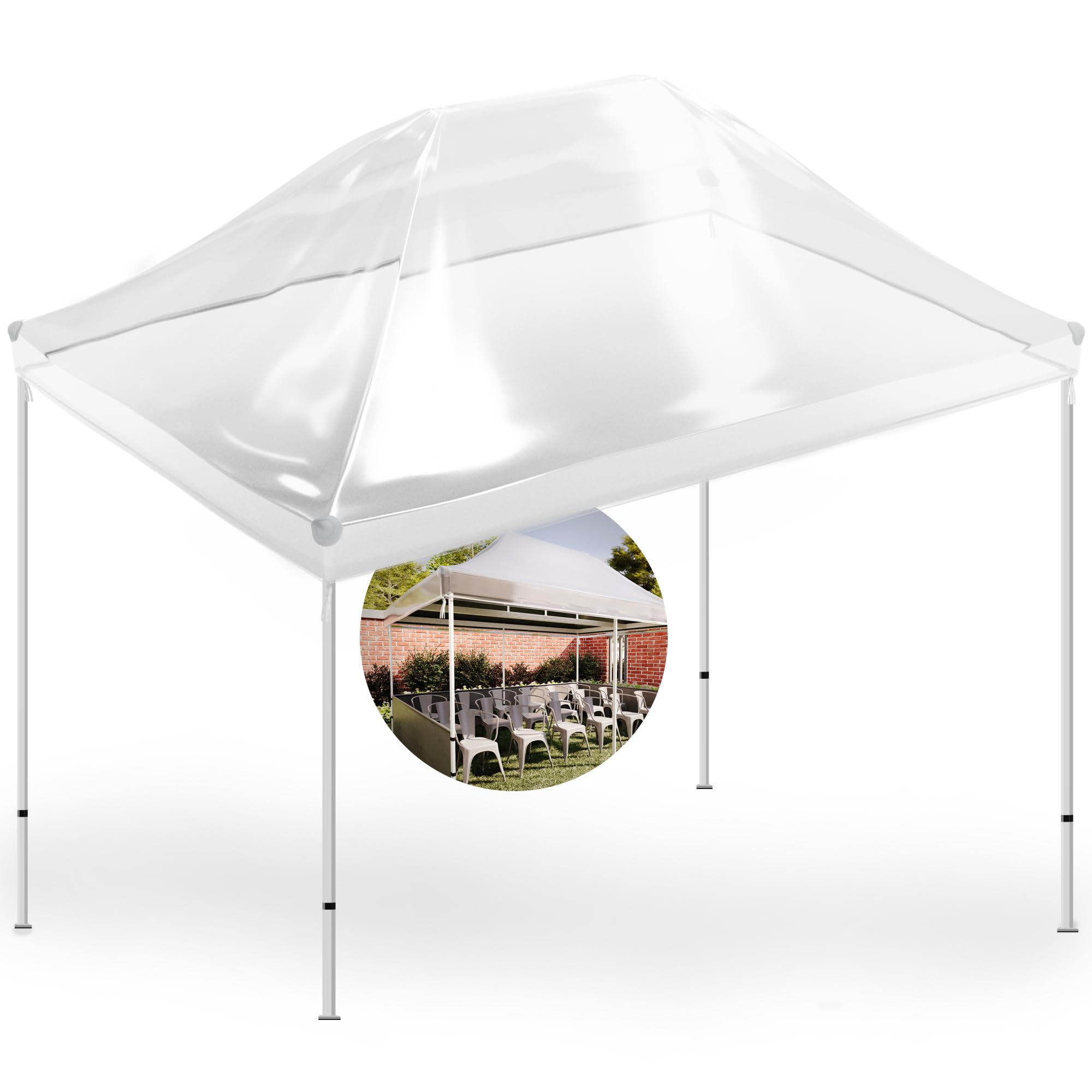 GRAFT gazebo cover 3x4m | protective cover for garden gazebo | gazebo rain protection | gazebo replacement cover | waterproof transparent | waterproof gazebo cover | weather protection garden te