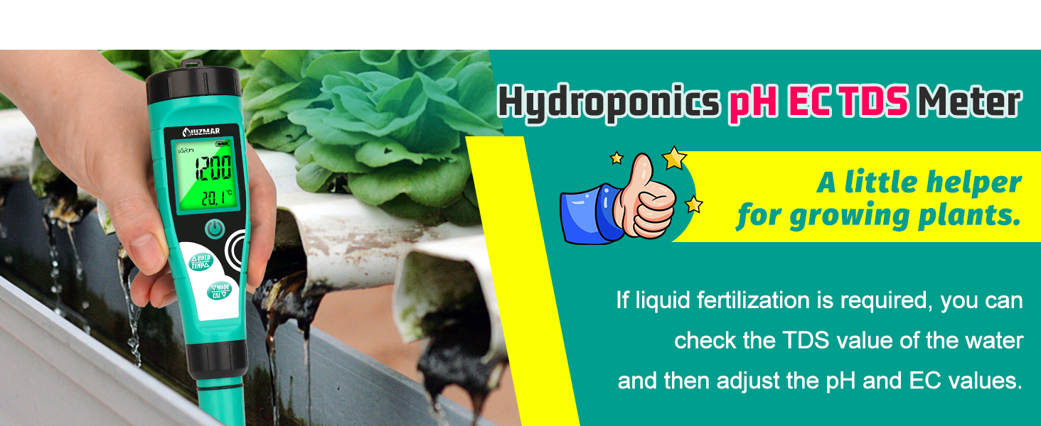 ph ec meter for hydroponic