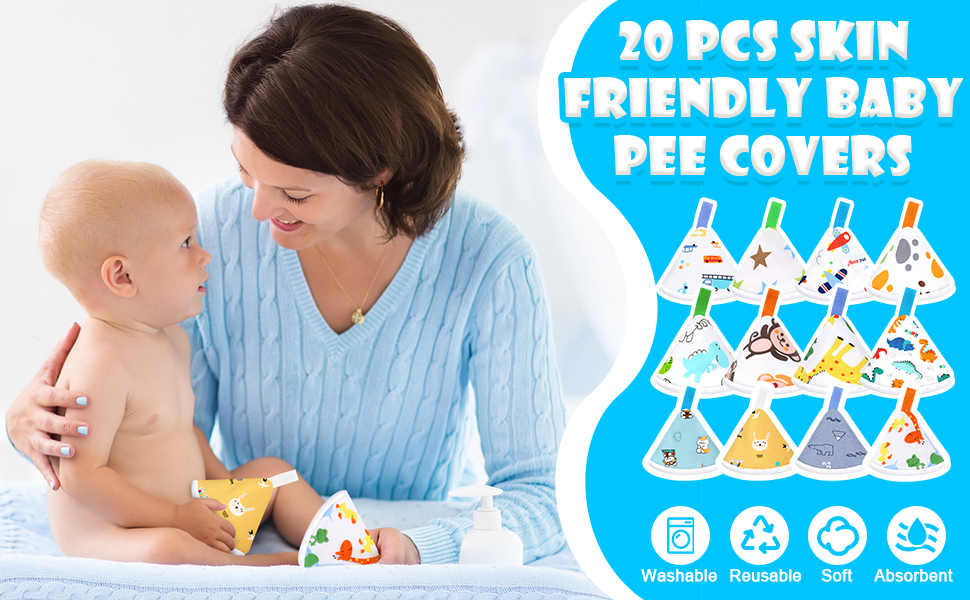 20 PCS baby pee covers FOR CHANGE