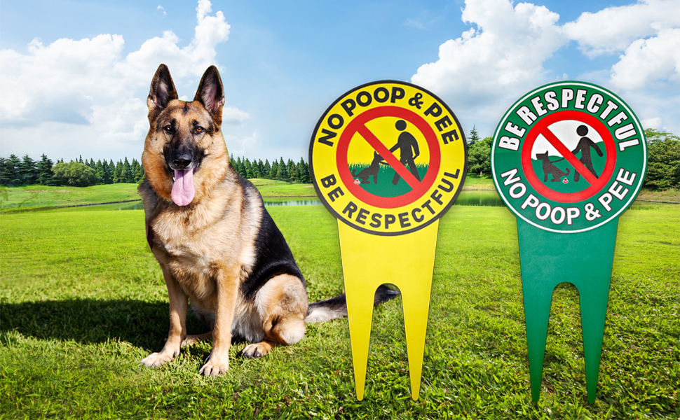 No Pooping Dog Signs